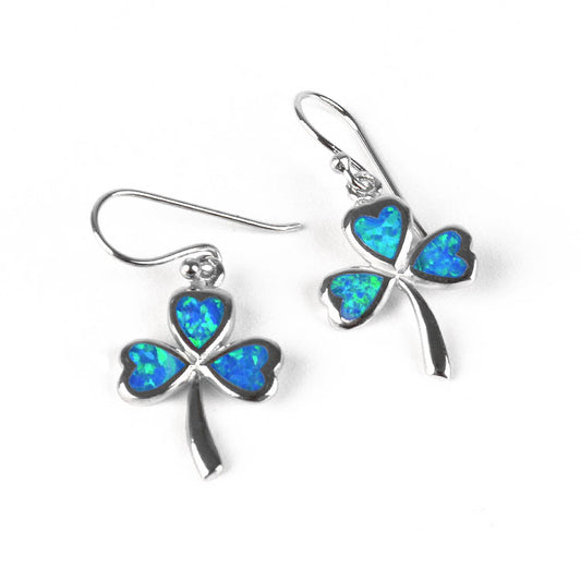 Opal Shamrock Earrings