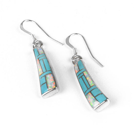 Turquoise & Opal Earrings