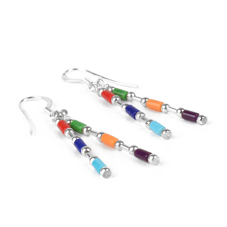 Fun Colorful Bars Earrings