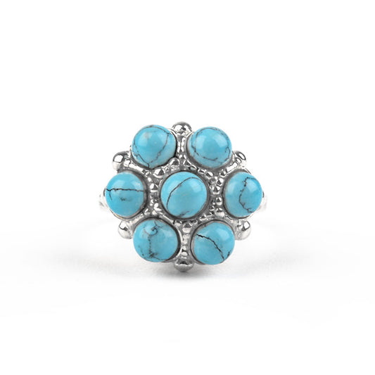 Cute Turquoise in Silver Ring