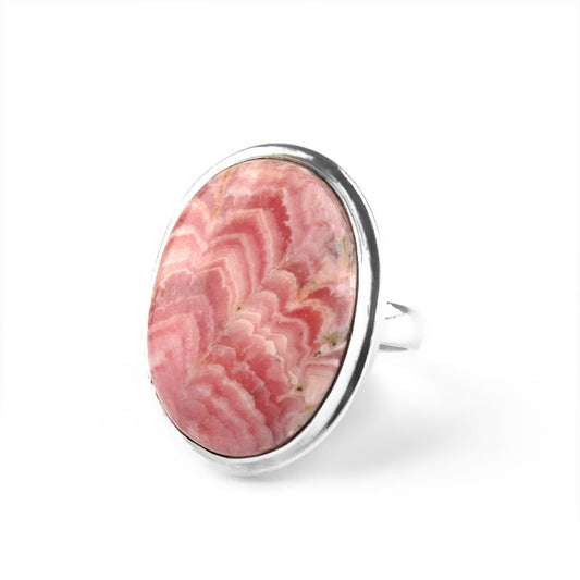 Rhodochrosite Gemstone Ring