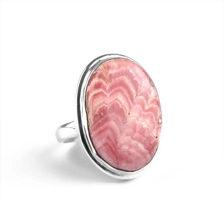 Rhodochrosite Gemstone Ring