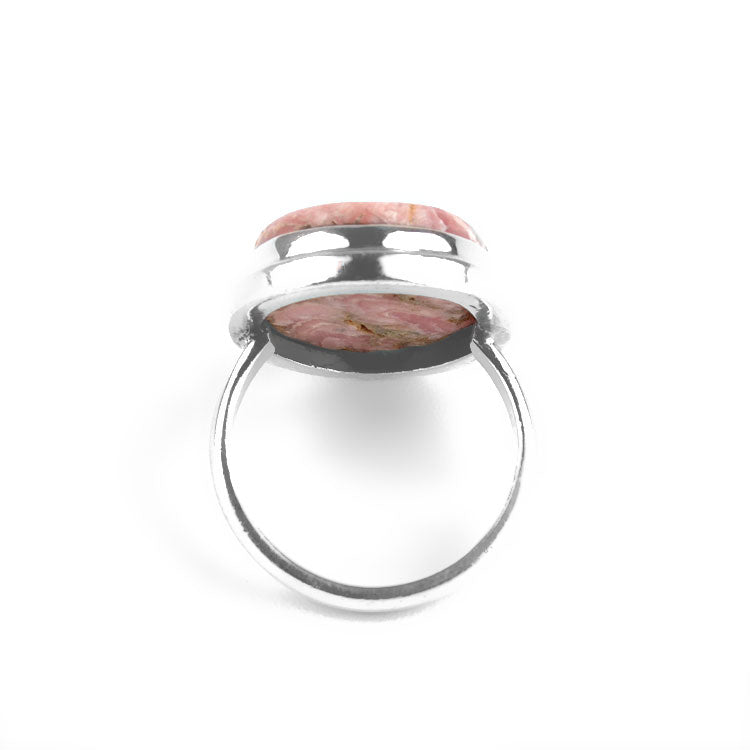 Rhodochrosite Gemstone Ring