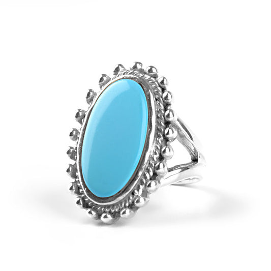 Turquoise Gemstone in Silver Ring