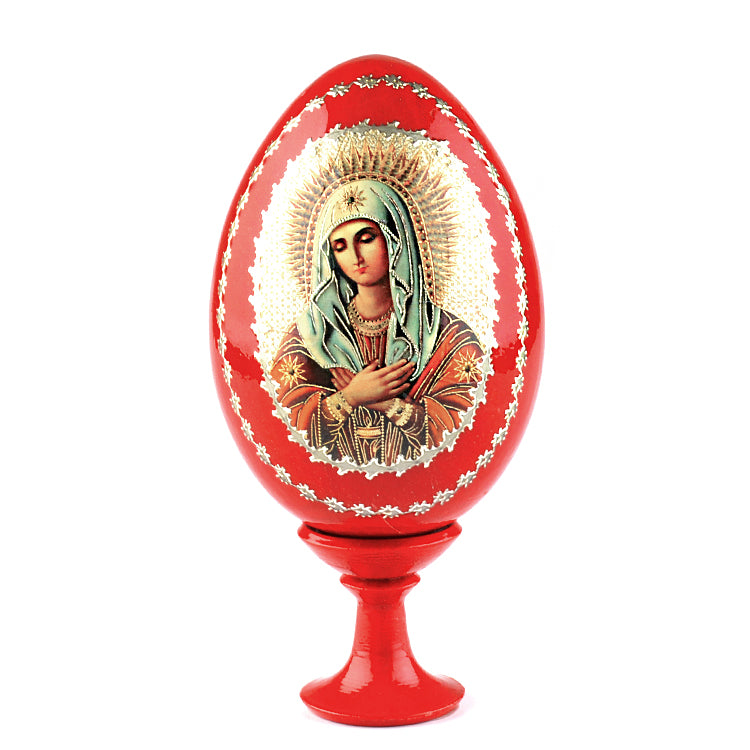 Madonna Russian Wooden Egg