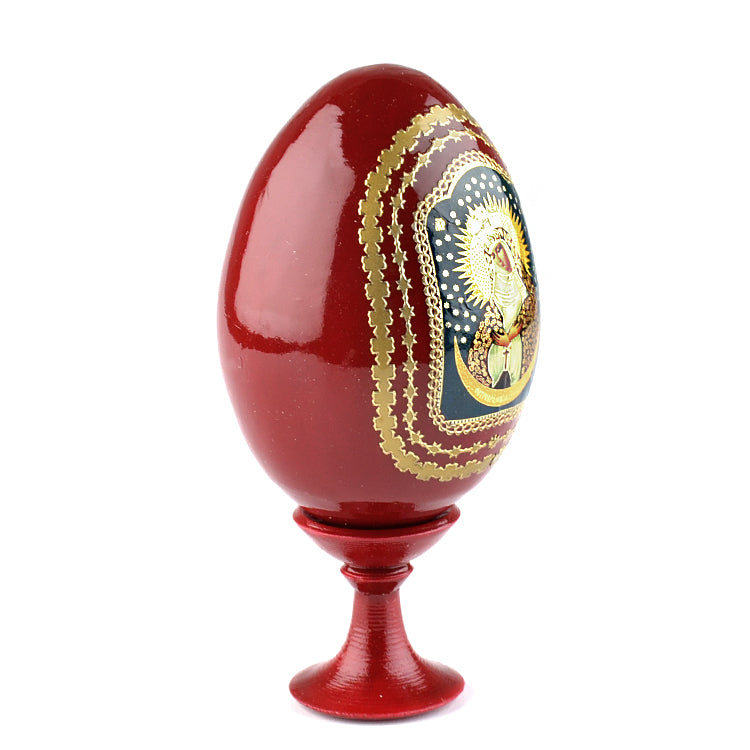 Madonna Wooden Red Egg