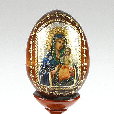 Mother Mary & Jesus Russian Icon Egg