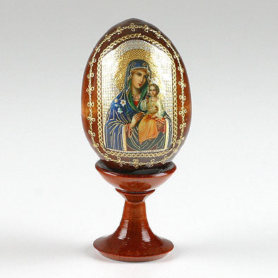 Mother Mary & Jesus Russian Icon Egg