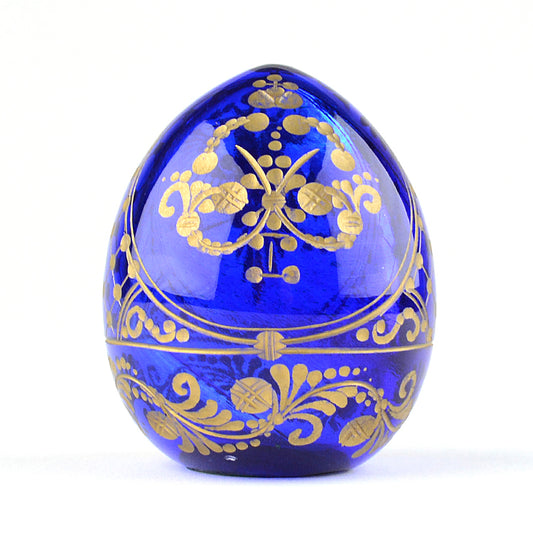 Peter The Great Blue & Gold Crystal Egg