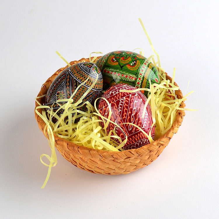 Easter Basket with Pisanki Eggs