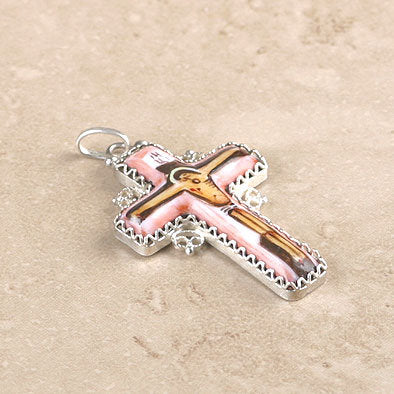 Save and Protect Finift Enamel Crucifix