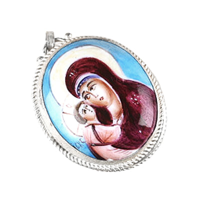 Finift Mary Icon Locket