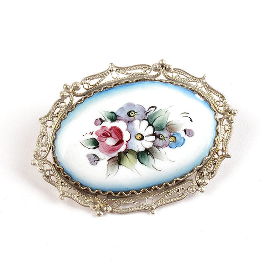 Oval Finift Enamel Pin
