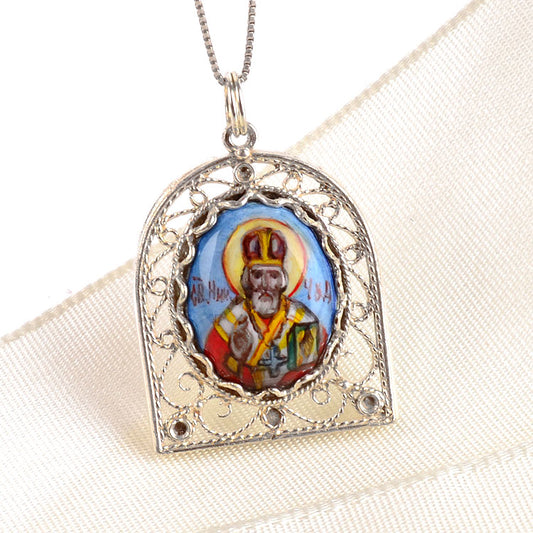 Religious Rostov Finift Pendant