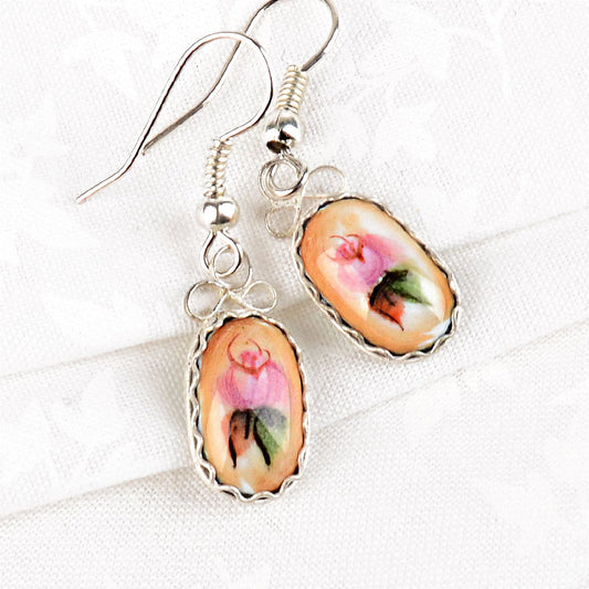 Small Oval Finift Earrings