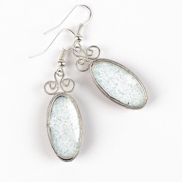 Oval Rostov Enamel Earrings