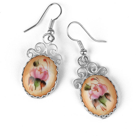 Russian Enameled Earrings