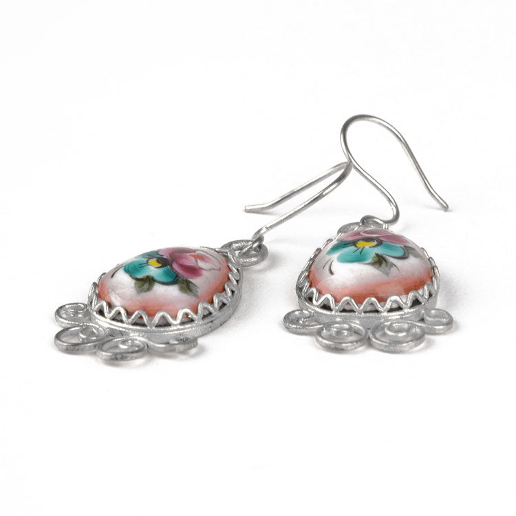 Pretty Finift Enamel Earrings