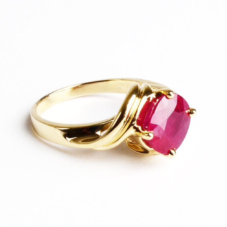 Fancy Ruby & 14K Gold Ring