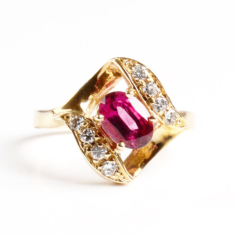 Elegant Pink Topaz Ring