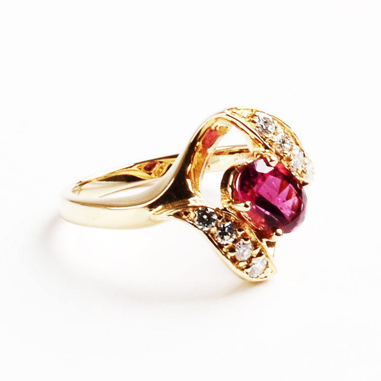 Elegant Pink Topaz Ring