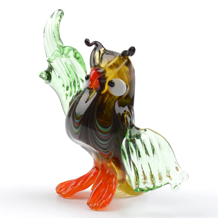 Wise Owl Glass Figurine