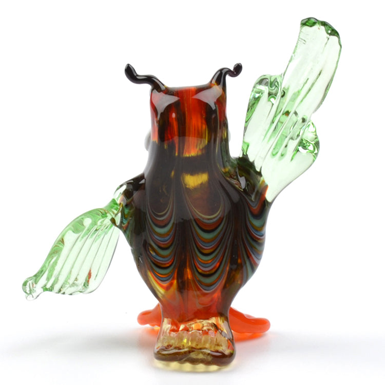Wise Owl Glass Figurine