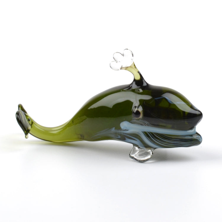 Cute Glass Whale Figurine