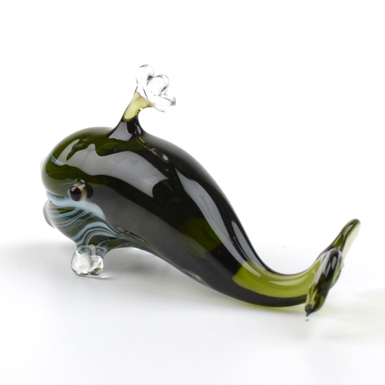 Cute Glass Whale Figurine