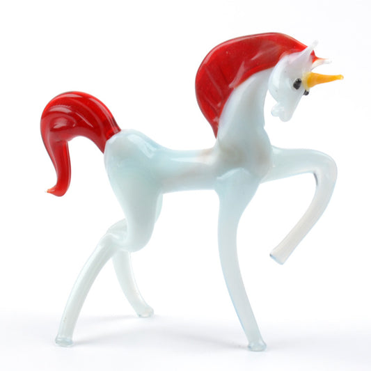 Mystic White Unicorn with Red Mane