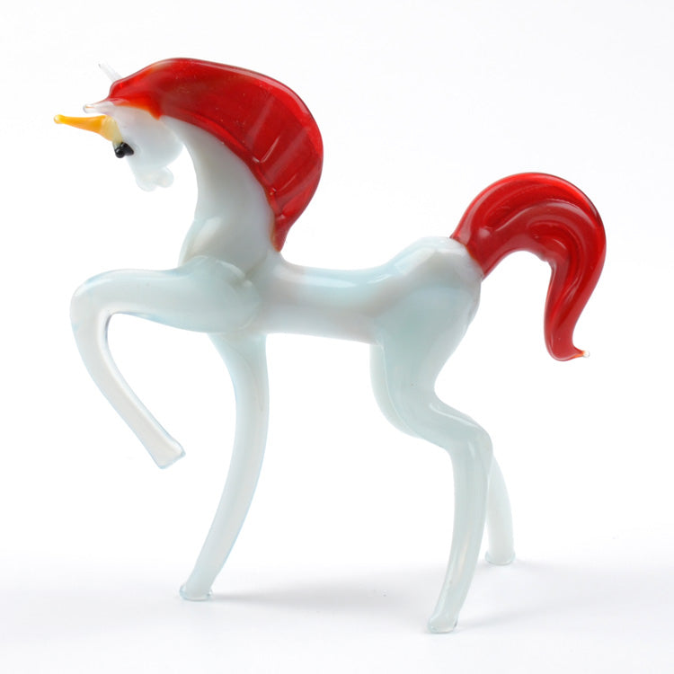 Mystic White Unicorn with Red Mane