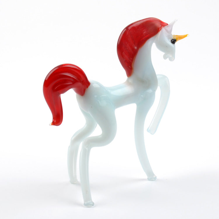 Mystic White Unicorn with Red Mane