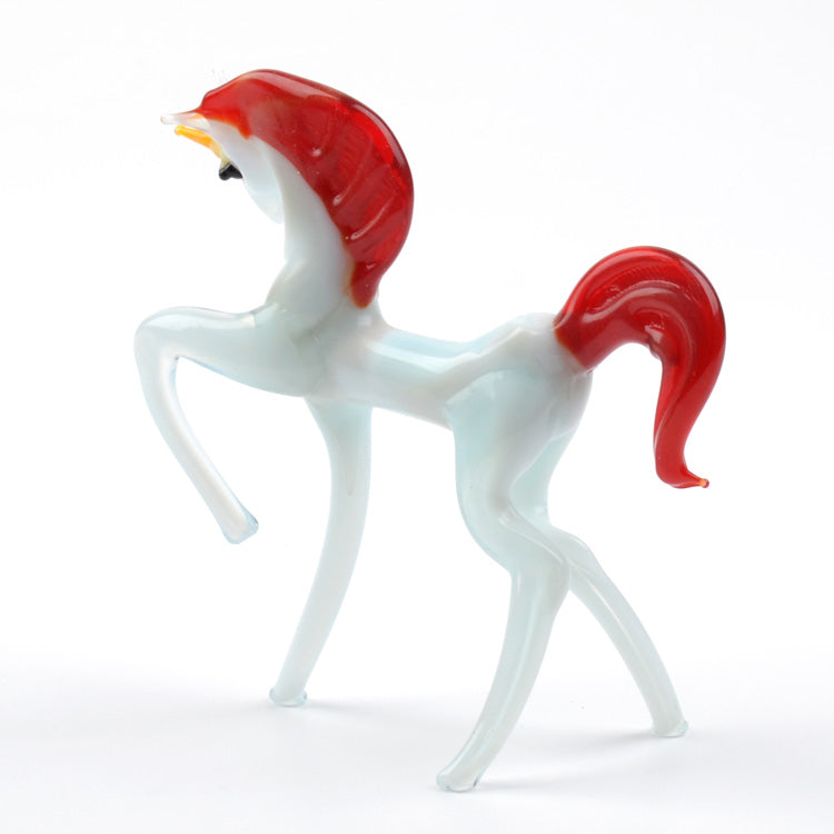 Mystic White Unicorn with Red Mane