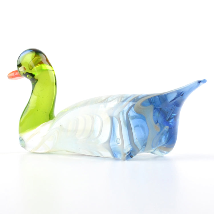 Duck Miniature Glass Figurine