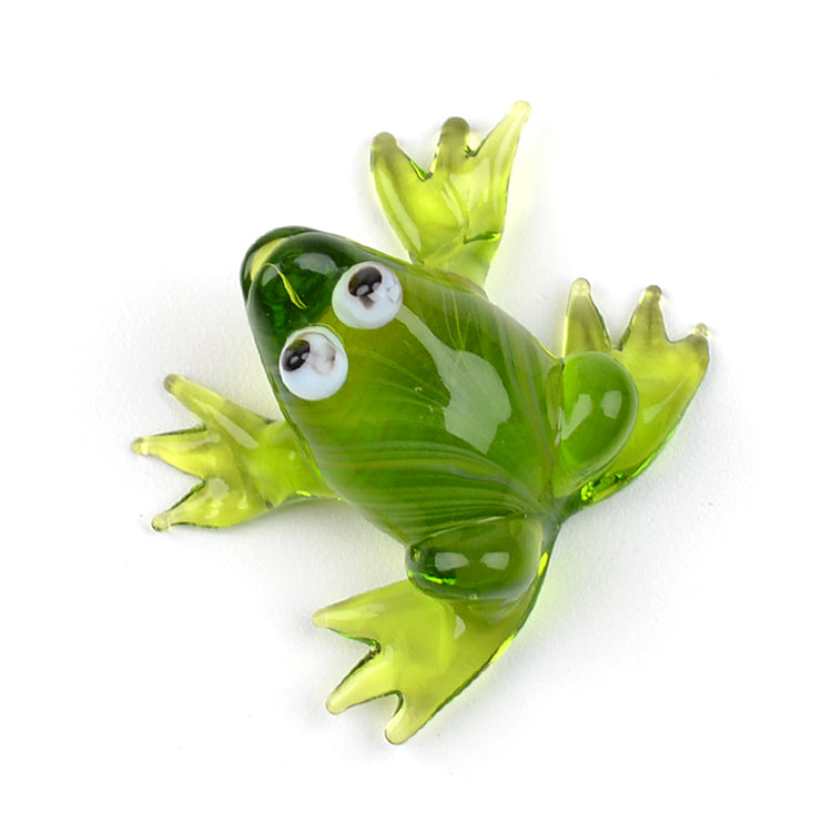 Cute Frog Glass Figurine