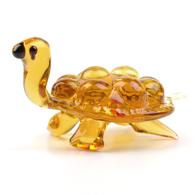 Glowing Turtle Glass Figurine