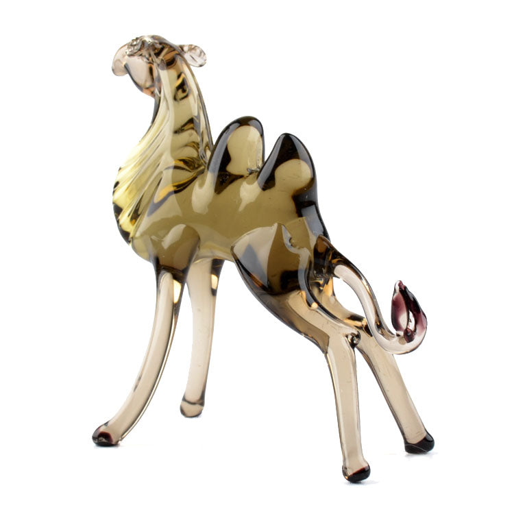 Hand Blown Camel Glass Figurine