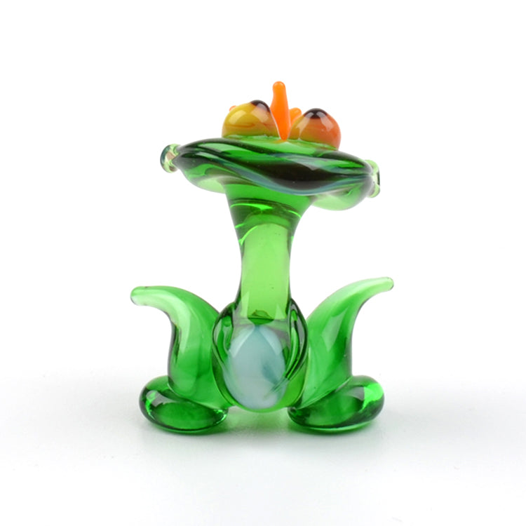 Tiny Princess Frog Glass Figurine