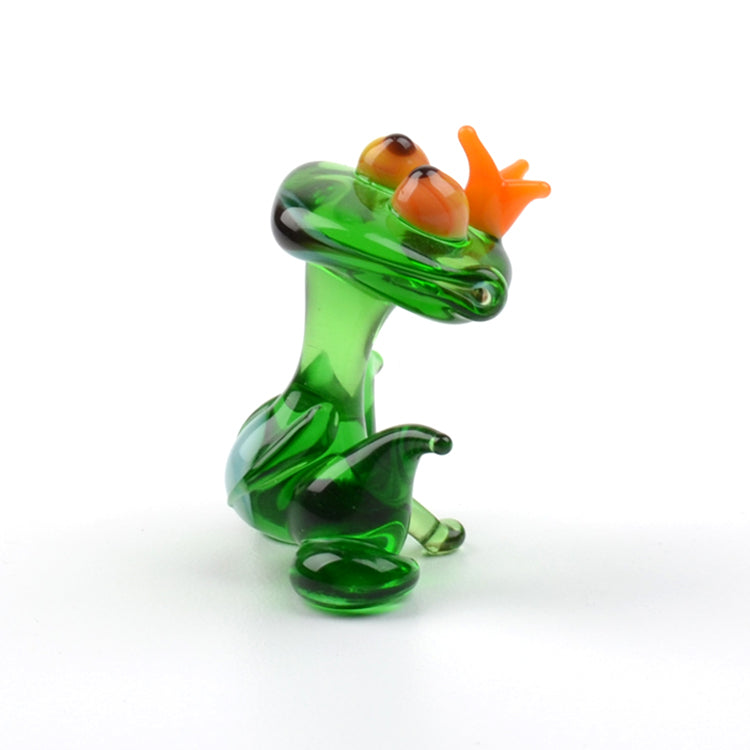 Tiny Princess Frog Glass Figurine
