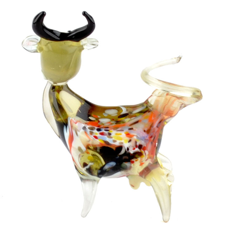 Laughing Cow Glass Figurine