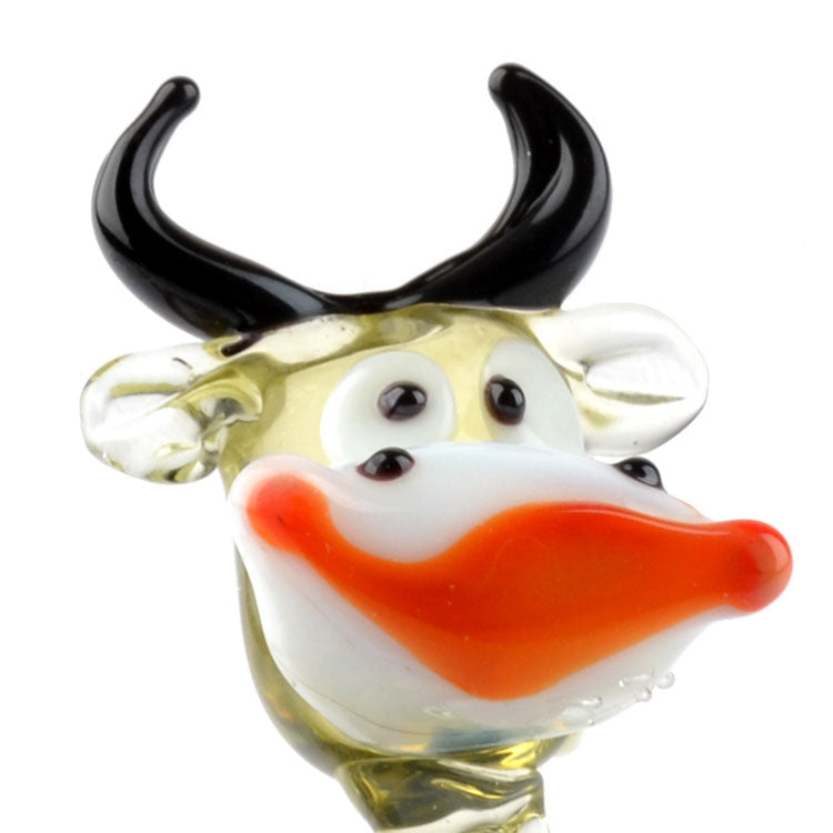 Laughing Cow Glass Figurine