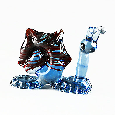 Snail Glass Figurine