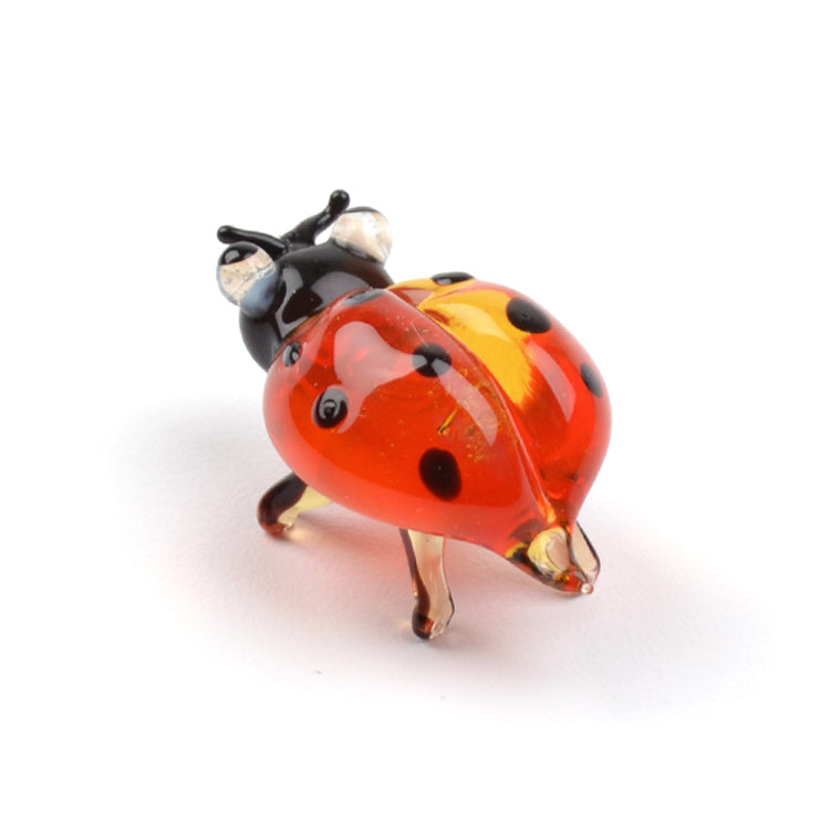 Cute Ladybug Glass Figurine