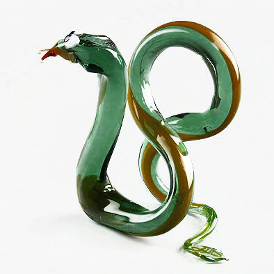 Snake Glass-Blown Figurine