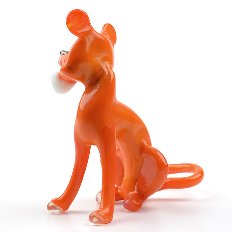 Careless Tiger Glass Figurine