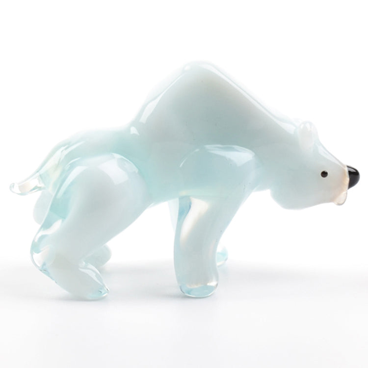 Polar Bear Glass Figurine