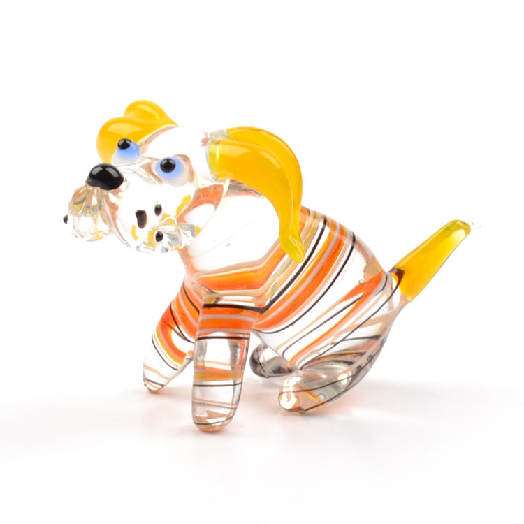 Obedient Doggy Glass Figurine