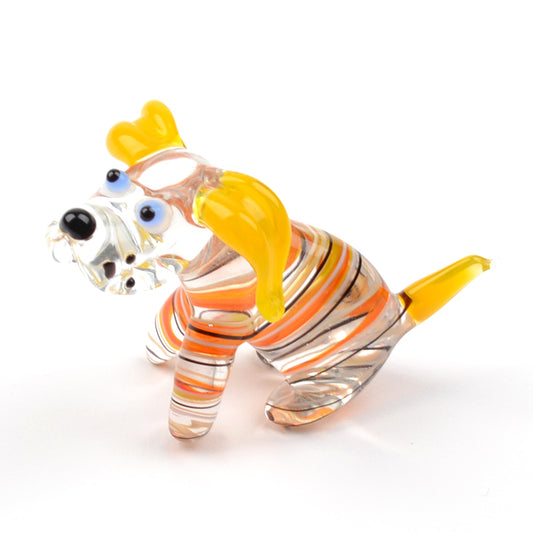 Obedient Doggy Glass Figurine