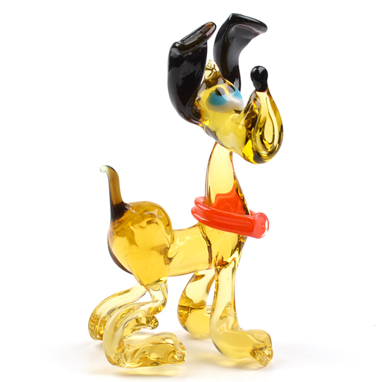 Goofy Dog Glass Figurine