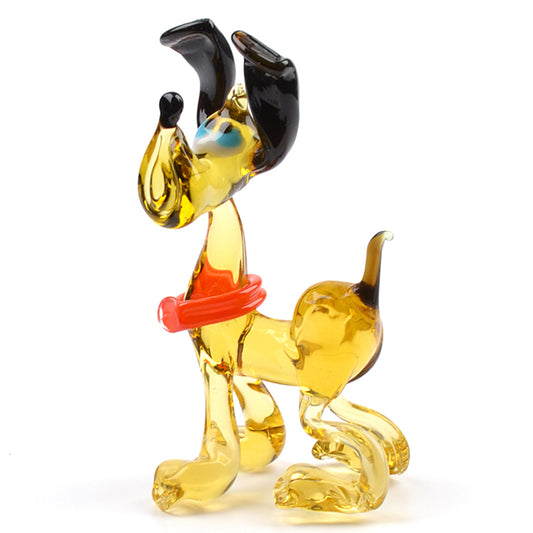 Goofy Dog Glass Figurine